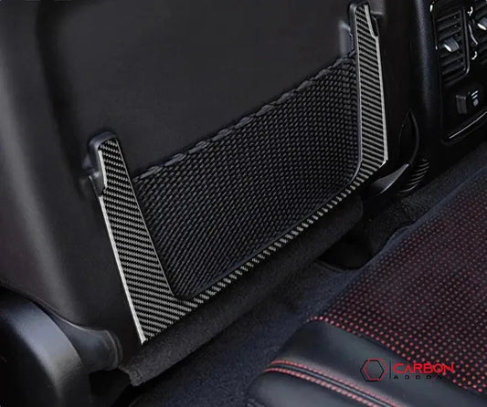 [2pcs] Real Carbon Fiber Rear Seat Storage Trim Overlay for 2011-2022 Dodge Durango