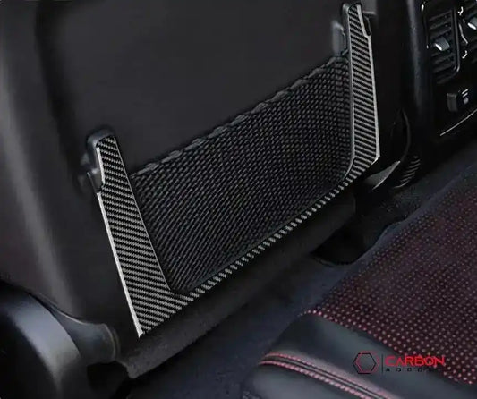 [2pcs] Real Carbon Fiber Rear Seat Storage Trim Overlay for 2011-2022 Dodge Durango