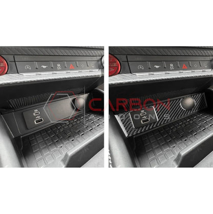 2024+ S650 Mustang Real Carbon Fiber USB/12v Outlet Trim Overlay