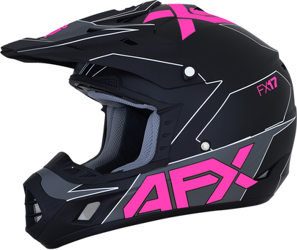 AFX FX-17 Helmet - Aced - Matte Black/Pink - Medium 0110-6511