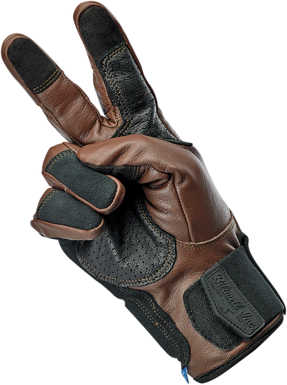 BILTWELL Belden Gloves - Chocolate/Black - XS 1505-0201-301