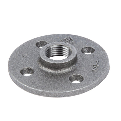 1/2 in. Black Floor Flange
