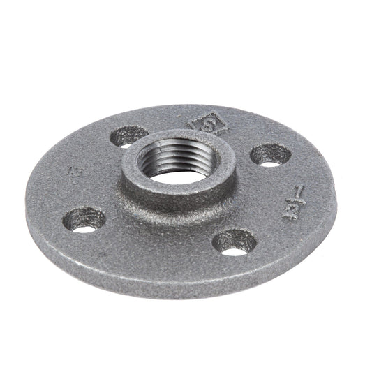 1/2 in. Black Floor Flange