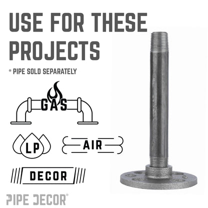 3/8 in. Black Floor Flange