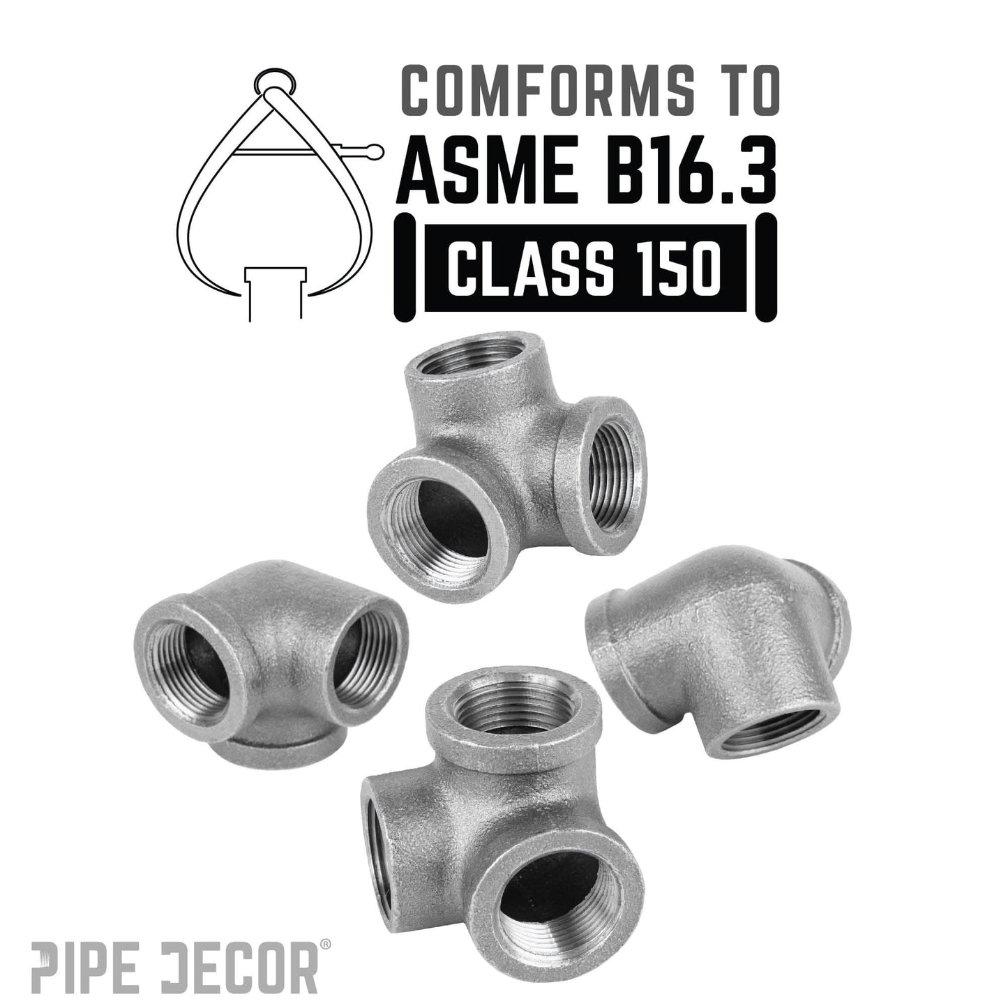 1/2 in. Black Side Outlet Elbow
