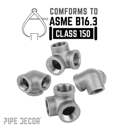 1 in. Black Side Outlet Elbow