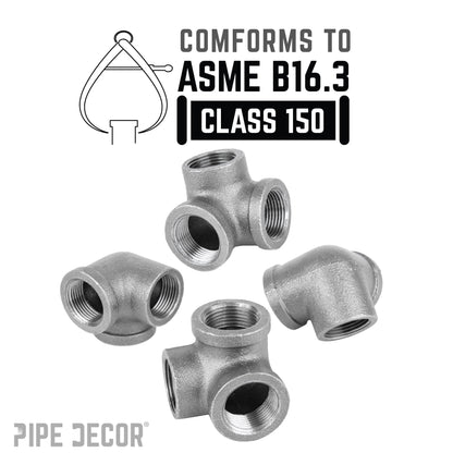 1 in. Black Side Outlet Elbow