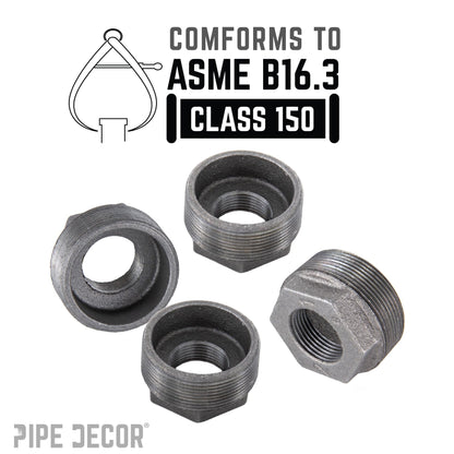 1 1/4 in. x 1/2 in. Black Bushing