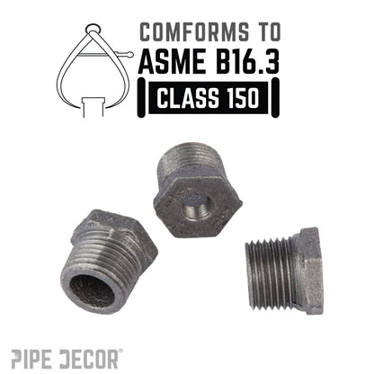 1/2 in. x 1/8 in. Black Bushing