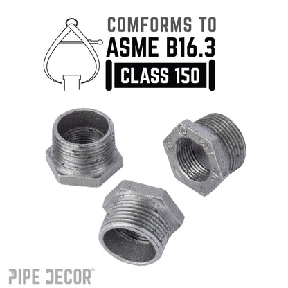 1 in. x 3/4 in. Black Bushing