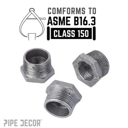 1 in. x 3/4 in. Black Bushing