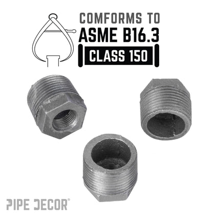 1 in. x 3/8 in. Black Bushing