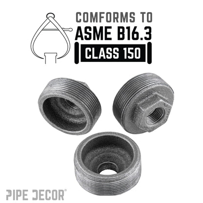 2 in. x 1/2 in. Black Bushing