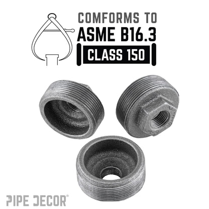 2 in. x 3/4 in. Black Bushing