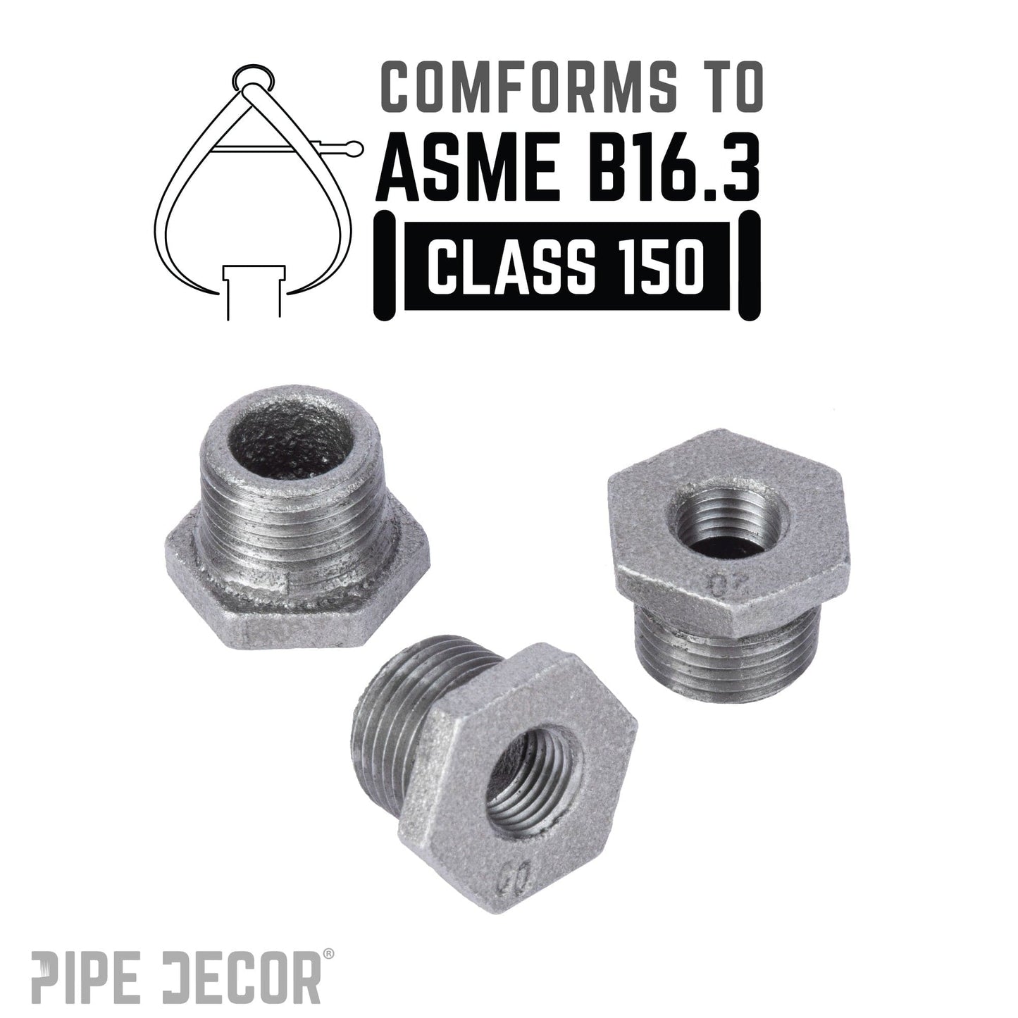 3/4 in. x 1/2 in. Black Bushing