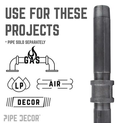 1 1/2 in. Black Coupling