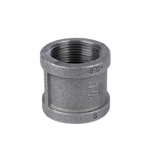 1 1/4 in. Black Coupling