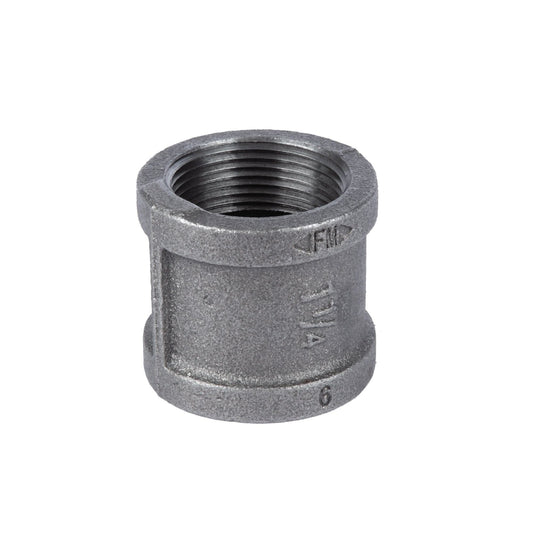 1 1/4 in. Black Coupling