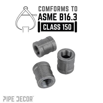 1/4 in. Black Coupling