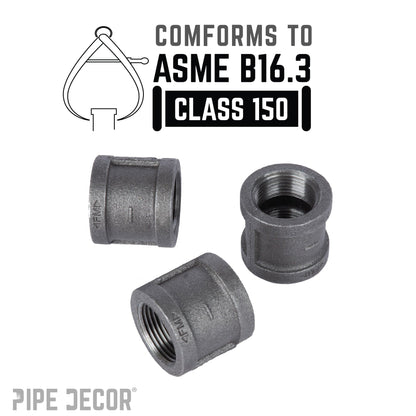 1 in. Black Coupling