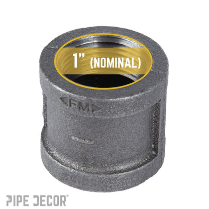 1 in. Black Coupling