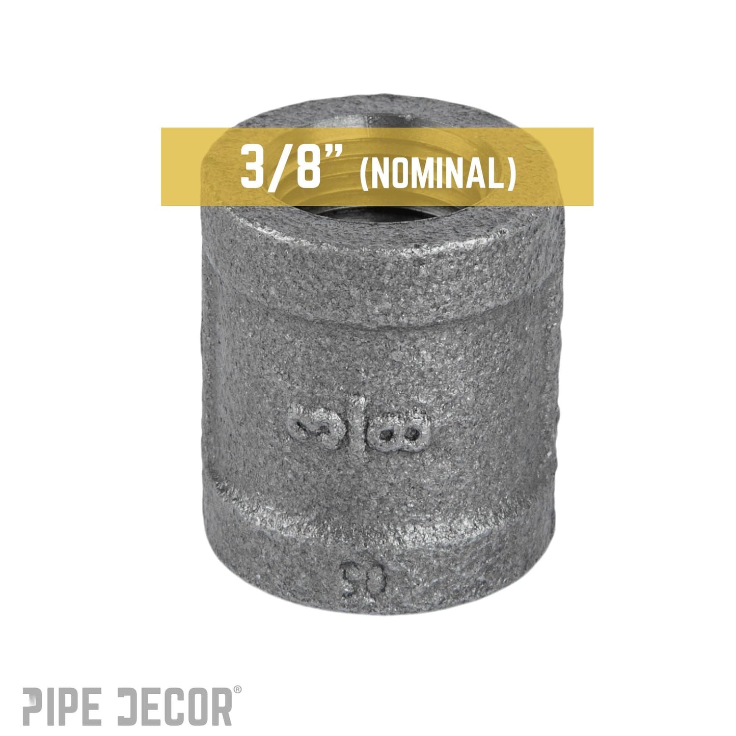 3/8 in. Black Coupling