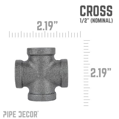 1/2 in. Black Cross