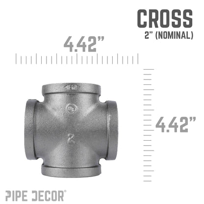 2 in. Black Cross