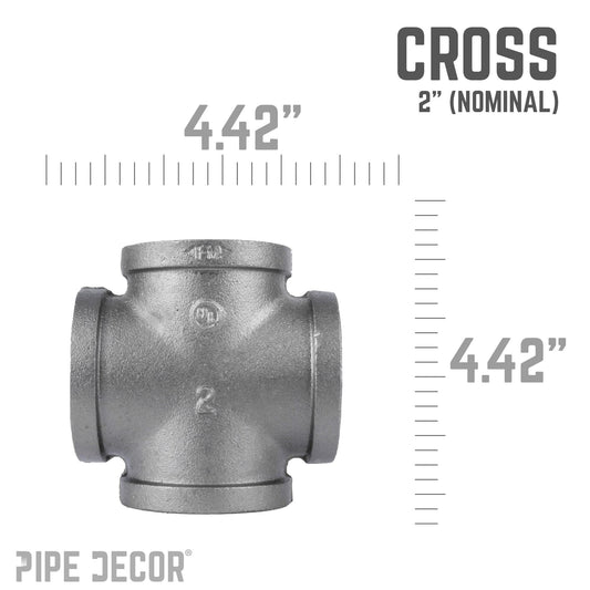 2 in. Black Cross