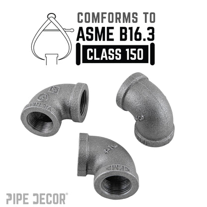 3/4 in. Black 90 Degree Elbow