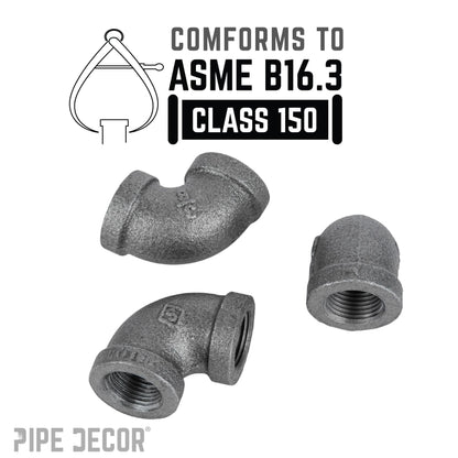 3/8 in. Black 90 Degree Elbow