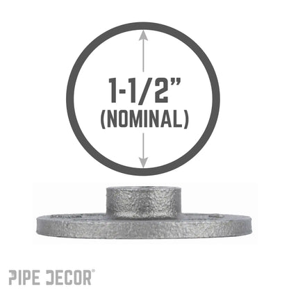 1 1/2 in. Black Floor Flange