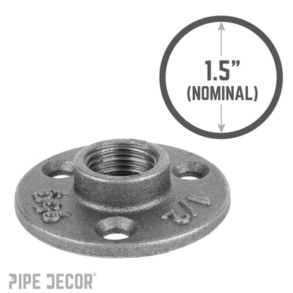 1/2 in. Black Mini Flange