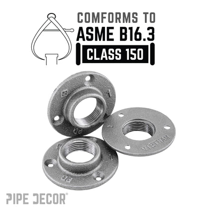 1 in. Black Mini Flange