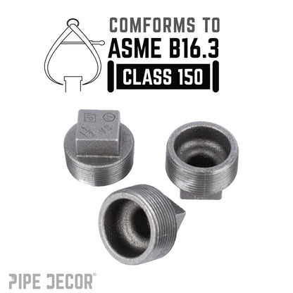 1 1/2 in. Black Plug