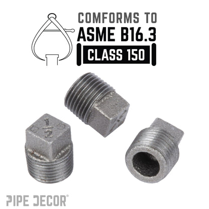 1/2 in. Black Plug