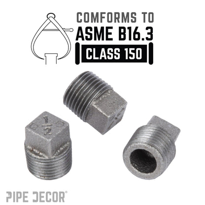 1/2 in. Black Plug
