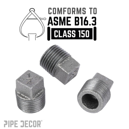 1/4 in. Black Plug