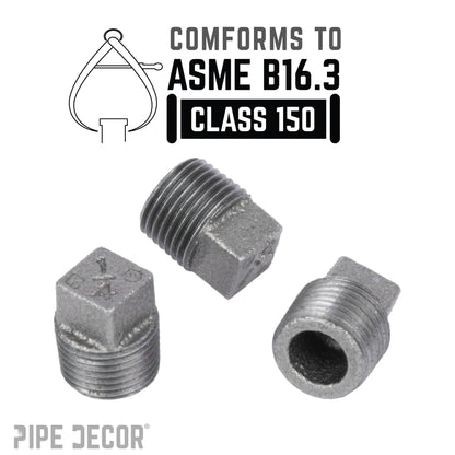 1/4 in. Black Plug