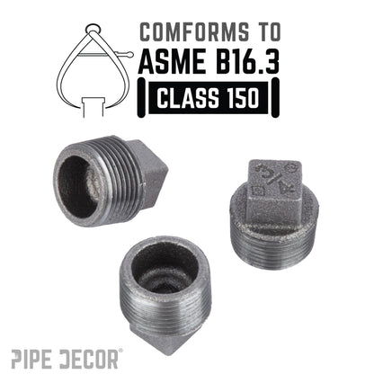 3/4 in. Black Plug