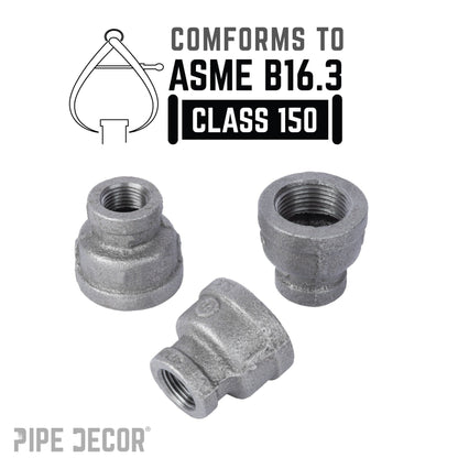 1 1/2 in. x 3/4 in. Black Reducing Coupling