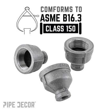 1 in. x 1/4 in. Black Reducing Coupling