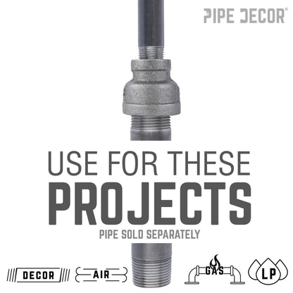 2 in. x 3/4 in. Black Reducing Coupling