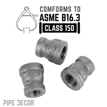 3/8 in. x 1/4 in. Black Reducing Coupling