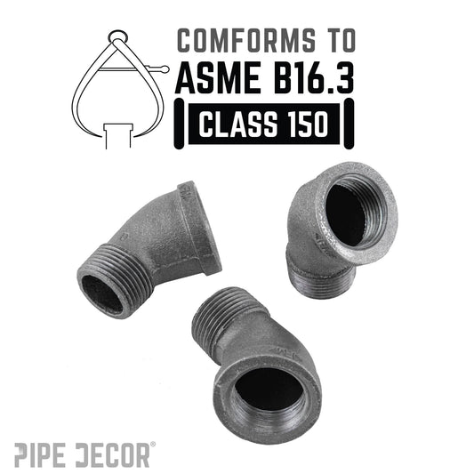 1/2 in. Black 45 Degree Street Elbow