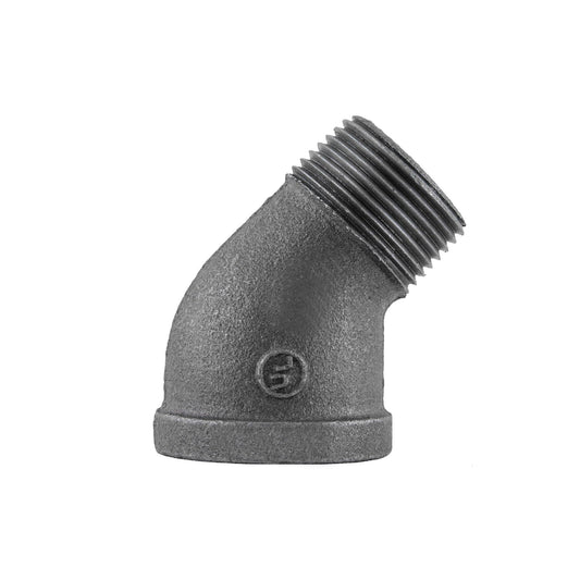 1 in. Black 45 Degree Street Elbow