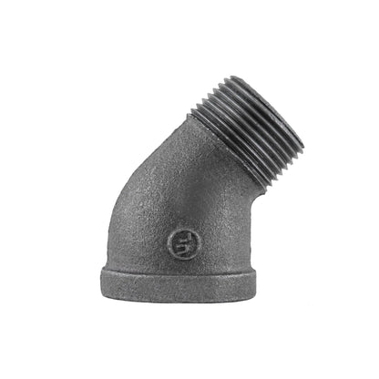 1 in. Black 45 Degree Street Elbow