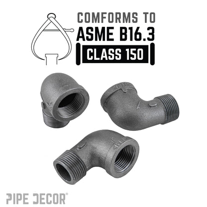 1 in. Black 90 Degree Street Elbow