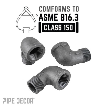 1 in. Black 90 Degree Street Elbow