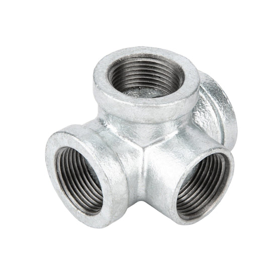 1 1/4 in. Galvanized Iron Side Outlet Tee